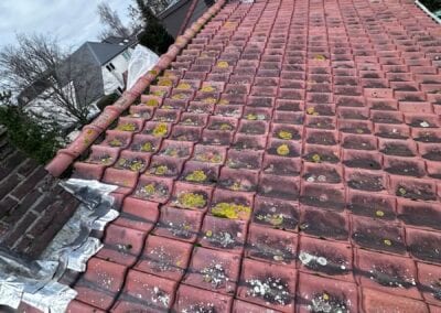 Pannendak voor de renovatie